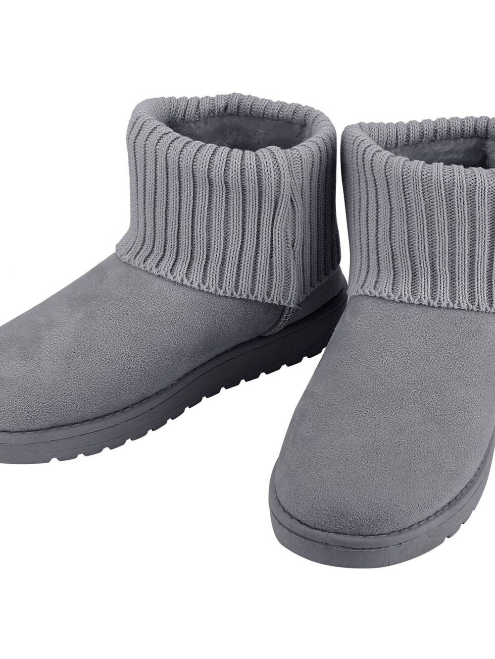 Women Lady Snow Boots Suede Mid-Calf Boot Shoe Short Plush Warm Lining Shoes